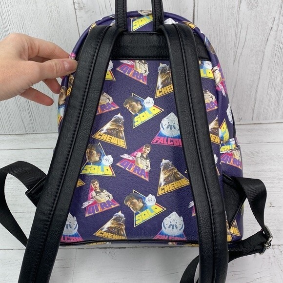 Loungefly Disney Star Wars Blue and Black Backpack - Picture 5 of 8